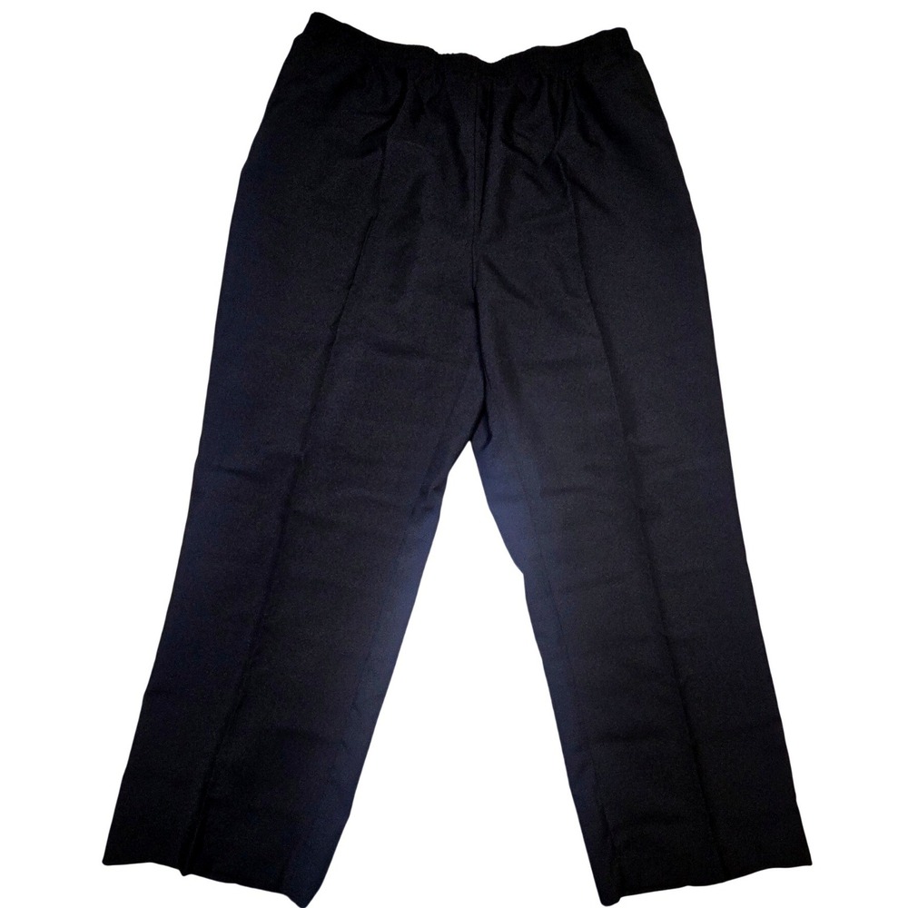 Sara‎ Morgan Black Elastic Waist Pull On Trousers Pants Petite 20P A2G Straight